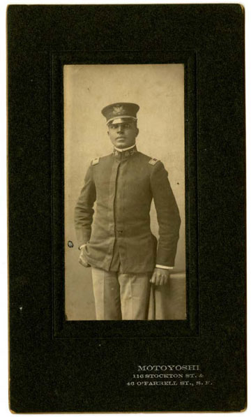 Portrait of Captain Charles Young taken while he was in San Francisco. Image courtesy National Afro-American Museum and Cultural Center.