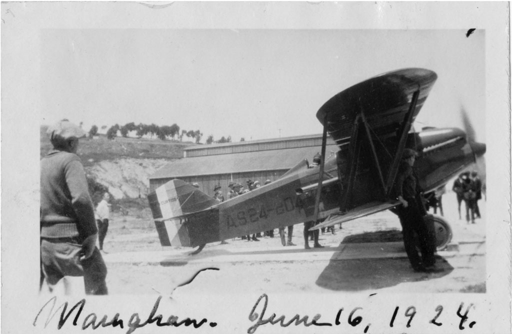 Lt. Maughan’s PW-8 at Crissy Field after flying across the country. Image courtesy GGNRA, Park Archives.