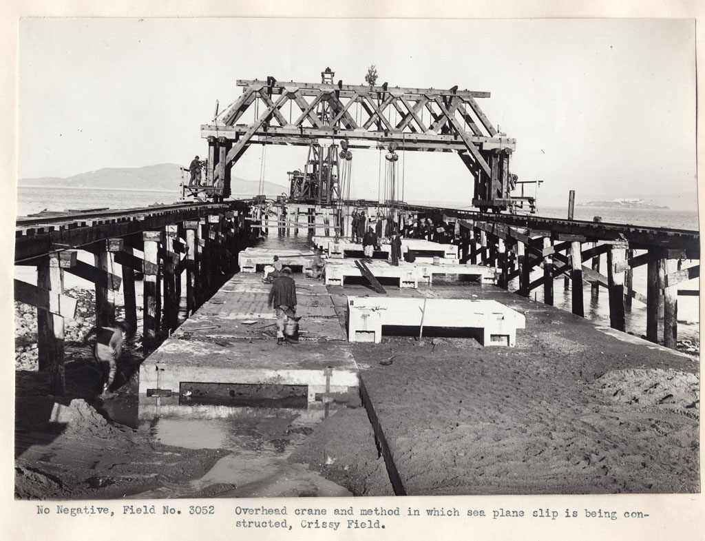 The seaplane ramp. Image courtesy National Archives and Records Administration.