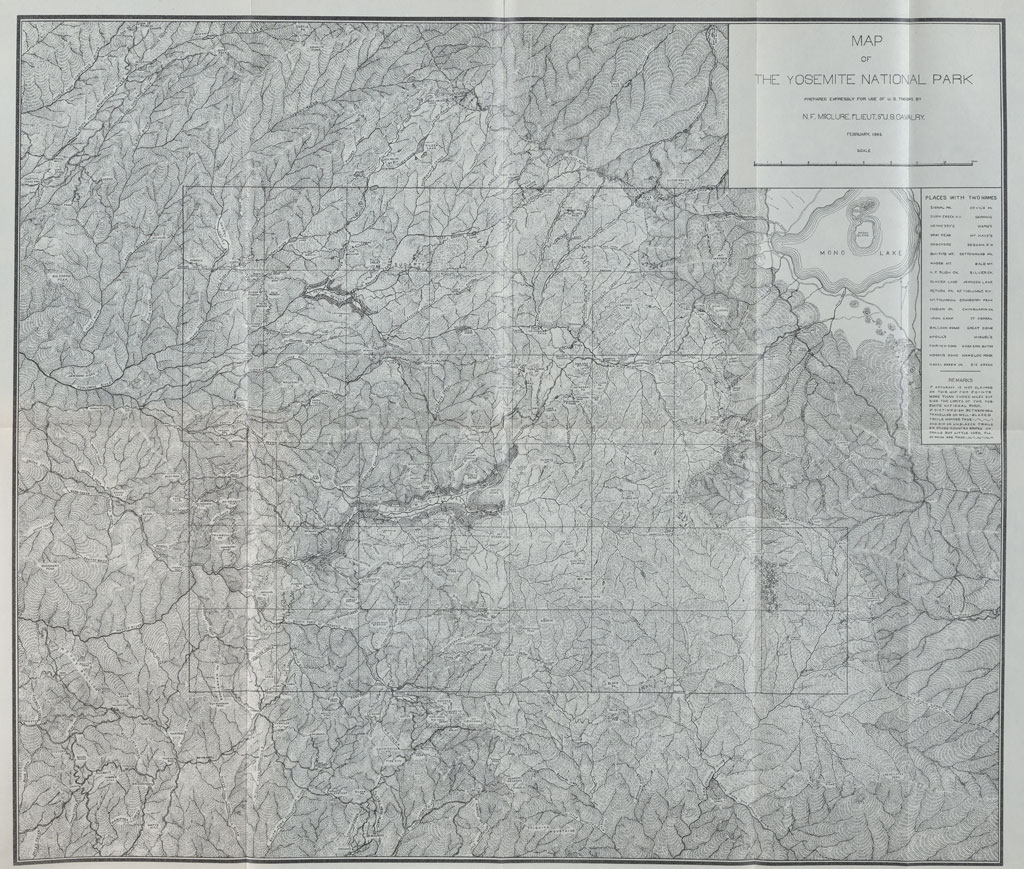 First map of Yosemite