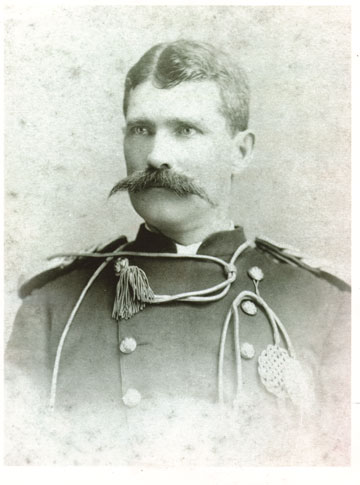 Photo portrait of Captain Abram E. Wood in uniform
