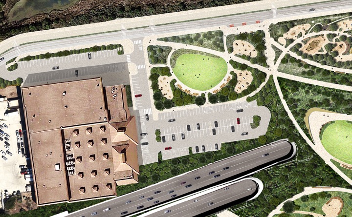 Plan view of the Outpost Meadow project area.