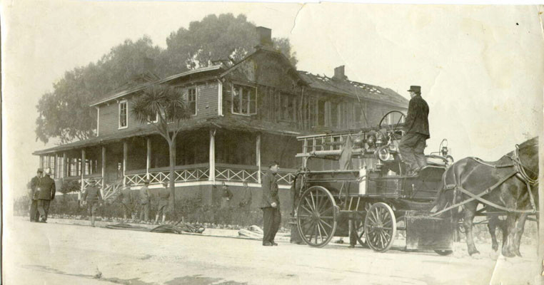 the fire at Brig. Gen. John J. Pershing’s house, pictured here, on August 27, 1915.