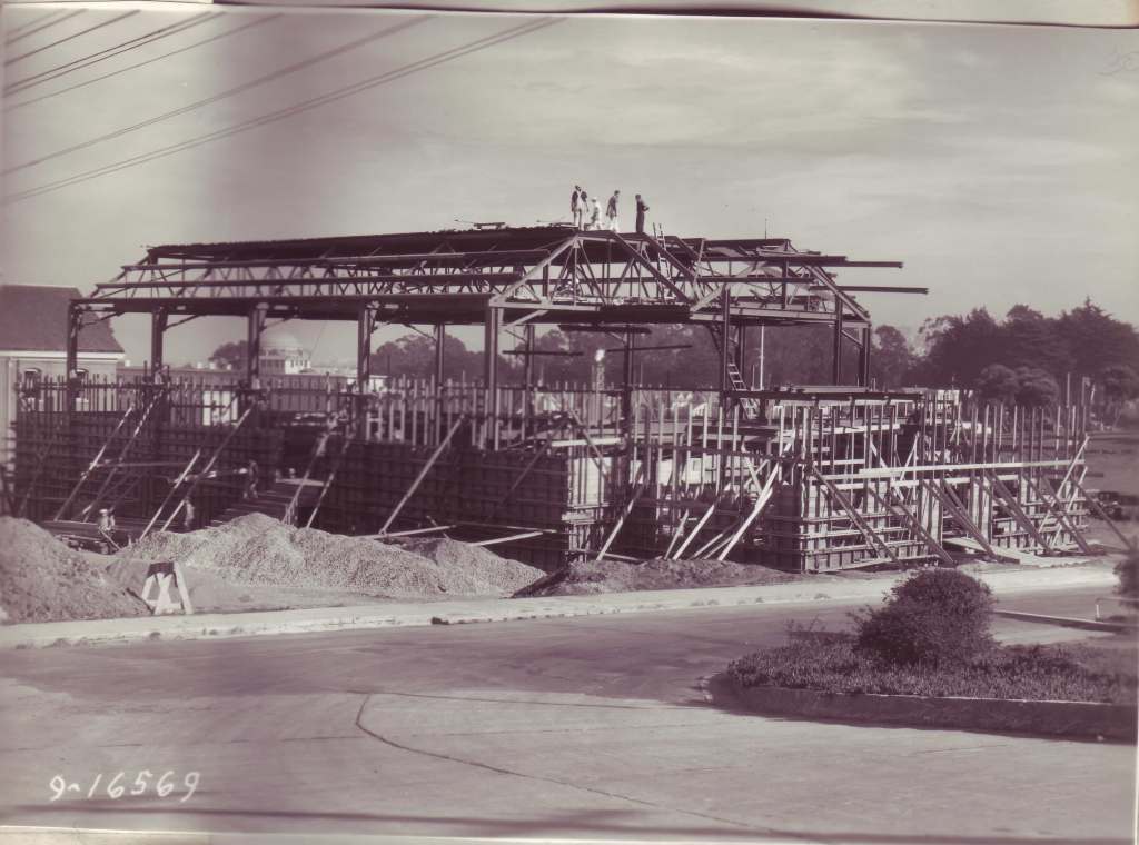 Presidio Theatre under construction, 1938.