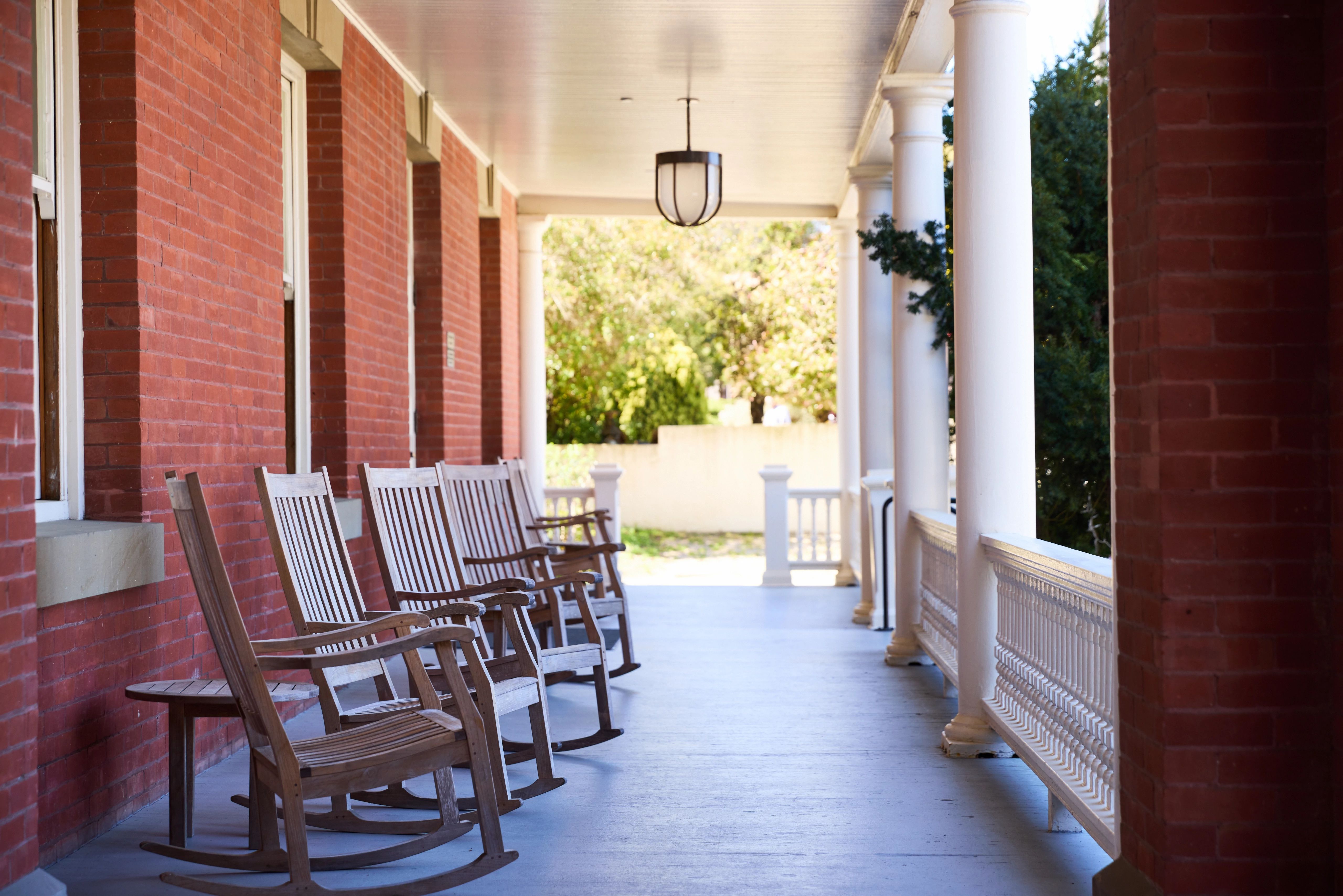 external shot of porch