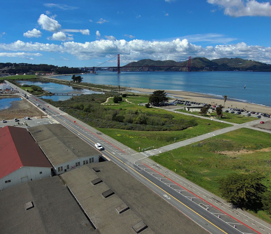 Aerial view of 1180 Mason Street