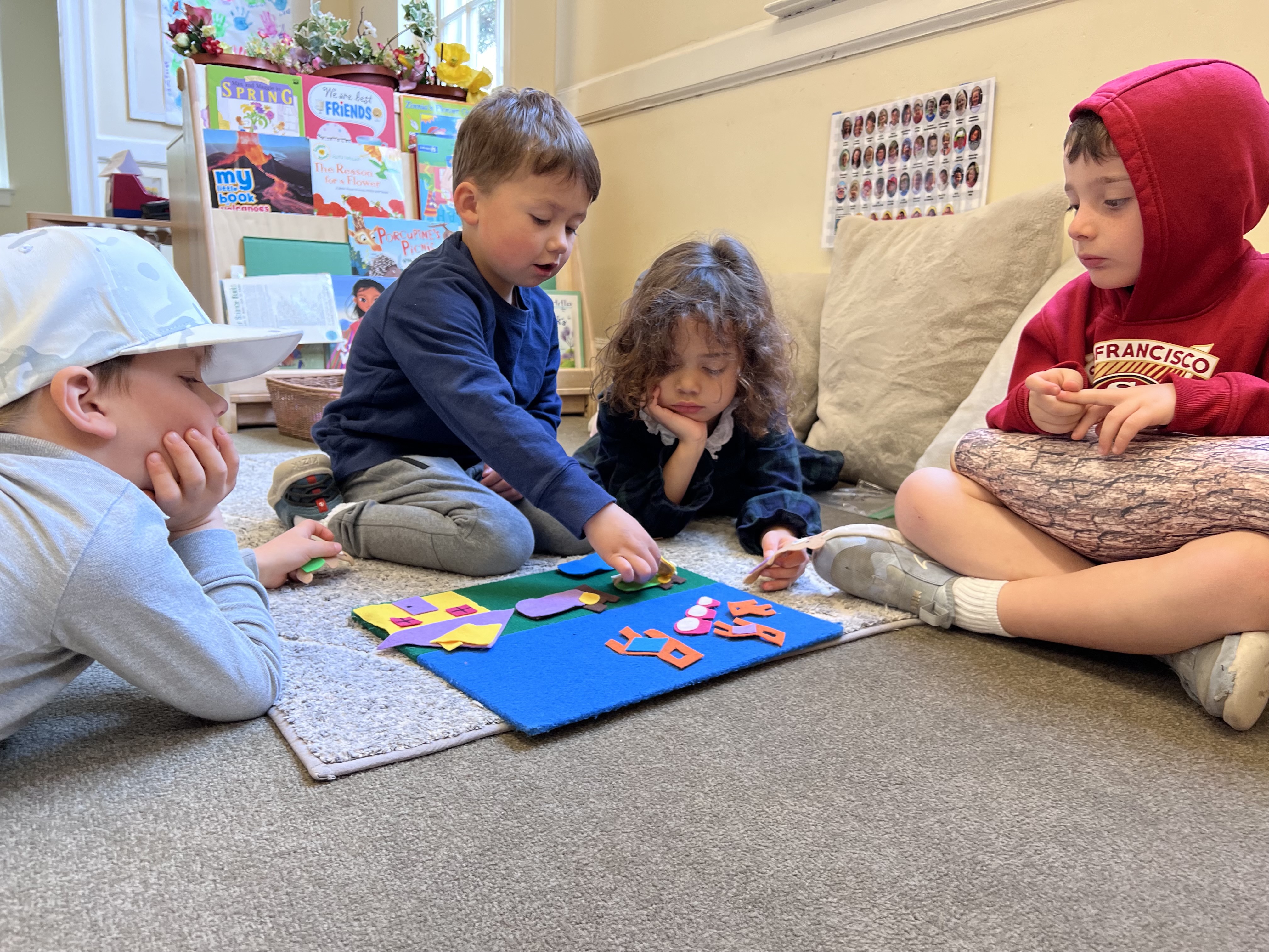 kids reading at Lone Mountain