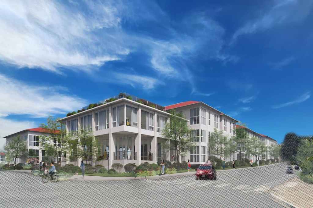 Rendering - Girard Road Looking East