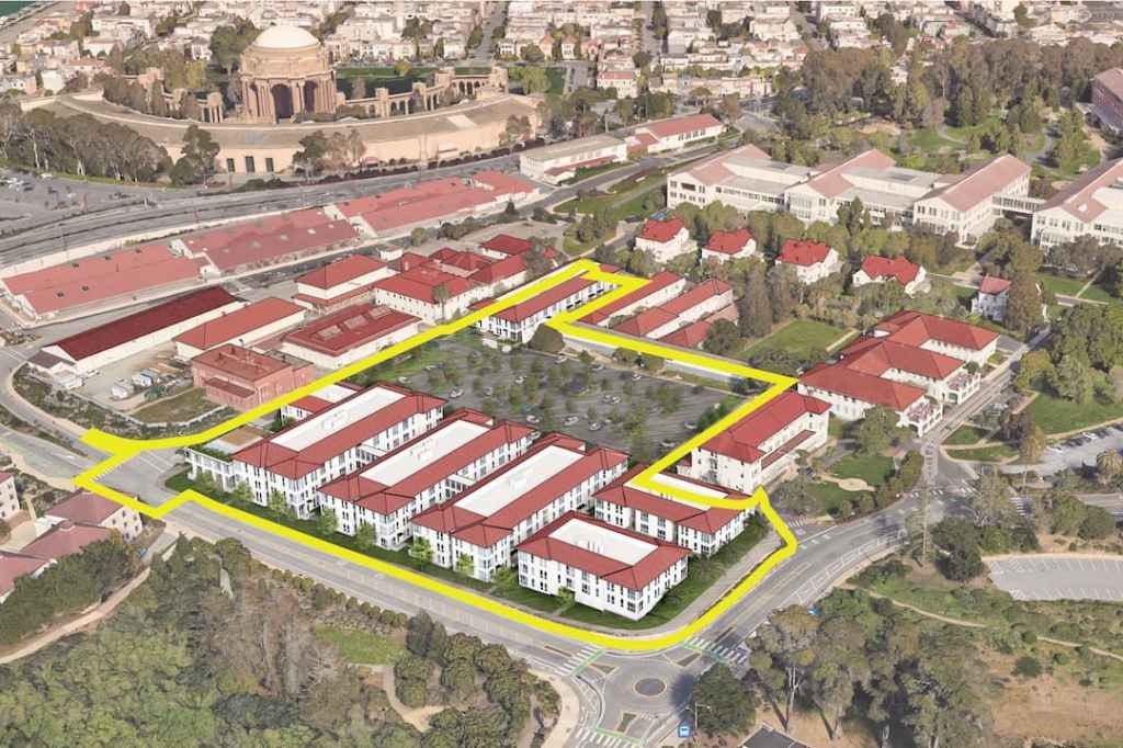 Proposed Letterman Residential Project, with site boundaries